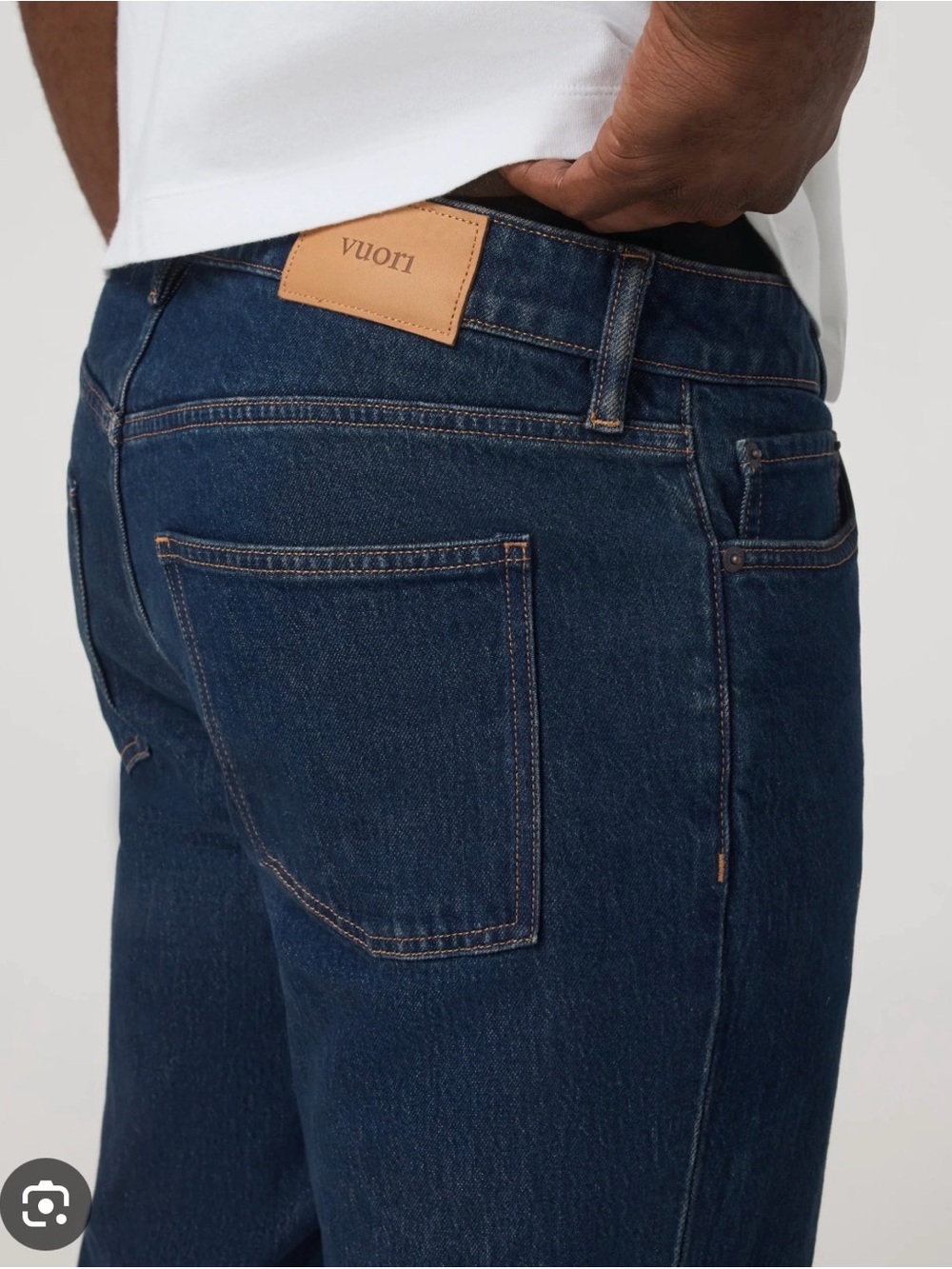 Vuori Men's Dark Indigo Relaxed Jeans